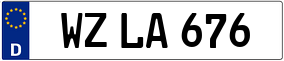 Trailer License Plate